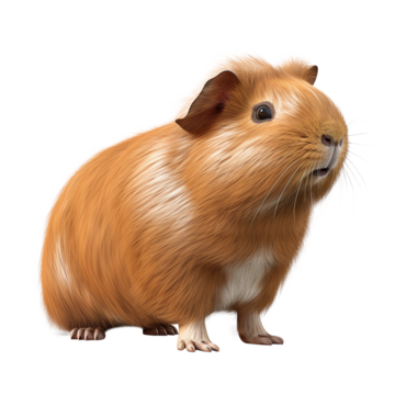 pngtree a cute guinea pig right view png image 10140027