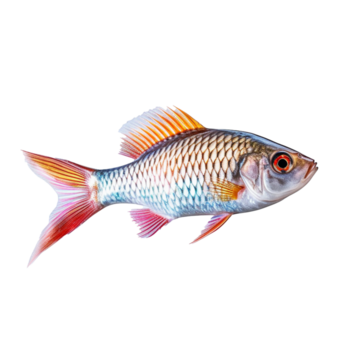 tropical fish isolated on background with generative ai png